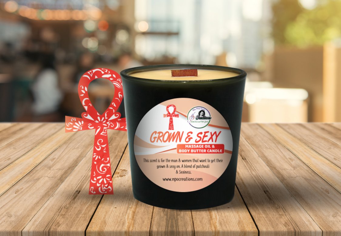 GROWN & SEXY MASSAGE OIL & BODY BUTTER (6oz) – NPO CREATIONS