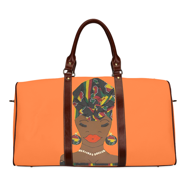 Outrageous Orange Waterproof Travel Bag/Small (Model 1639)