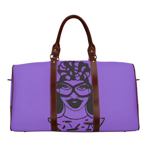 HEADWRAP Perfect Purple Waterproof Travel Bag/Small (Model 1639)