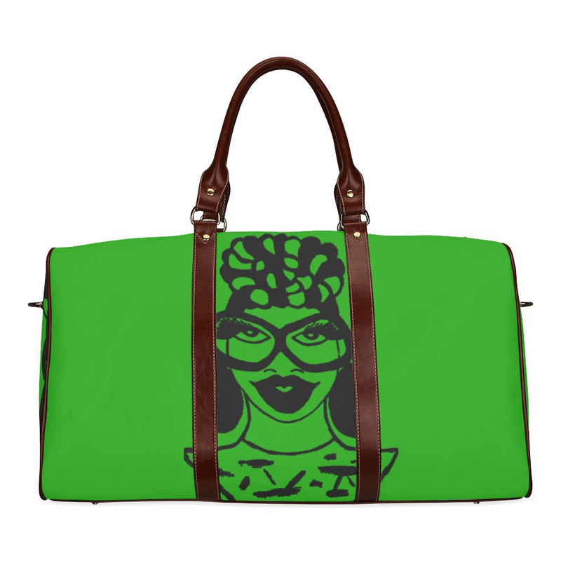 Go Get It Green Waterproof Travel Bag/Large (Model 1639)