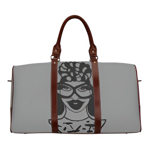 HEADWRAP Doing It Dark Grey Waterproof Travel Bag/Small (Model 1639)