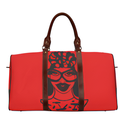 HEADWRAP Radiant Red Waterproof Travel Bag/Small (Model 1639)