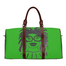 Go Get It Green Waterproof Travel Bag/Large (Model 1639)