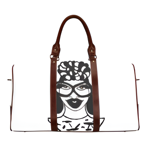 HEADWRAP Warrior White Waterproof Travel Bag/Small (Model 1639)