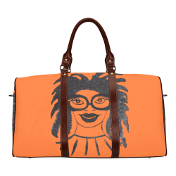 Outrageous Orange Waterproof Travel Bag/Small (Model 1639)