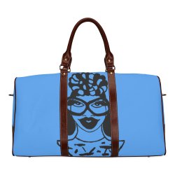 Boss Chick Blue Waterproof Travel Bag/Small (Model 1639)