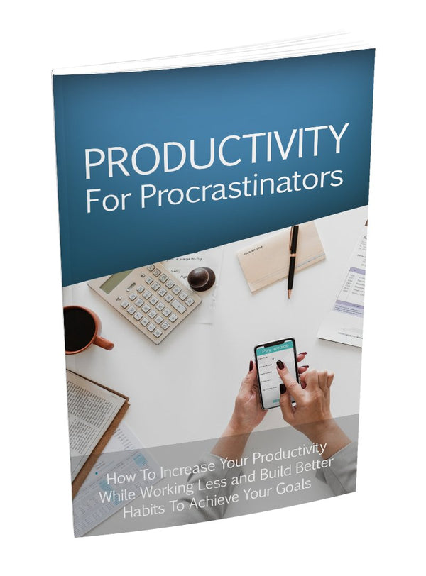 PRODUCTIVITY FOR PROCRASTINATORSProductivity for Procrastinators is a comprehensive guide to help individuals break free from procrastination and become more productive. This guide provides practic